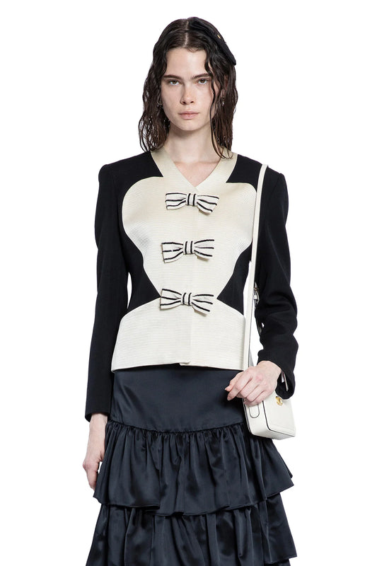 Crêpe Couture Jacket with Bows - Antonioli.eu
