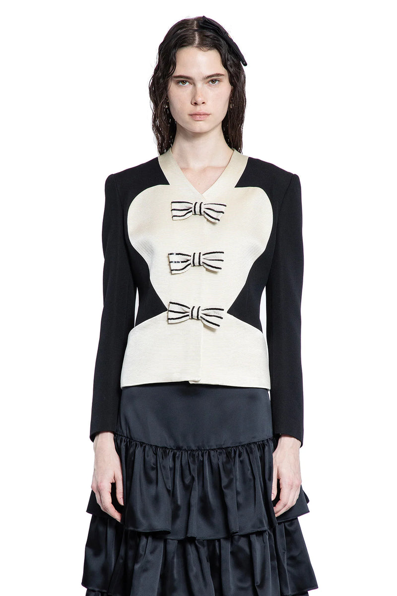 Crêpe Couture Jacket with Bows - Antonioli.eu