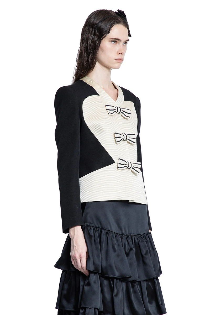 Crêpe Couture Jacket with Bows - Antonioli.eu