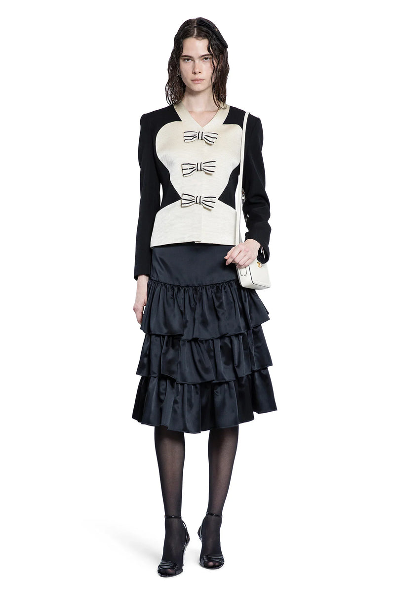 Crêpe Couture Jacket with Bows - Antonioli.eu