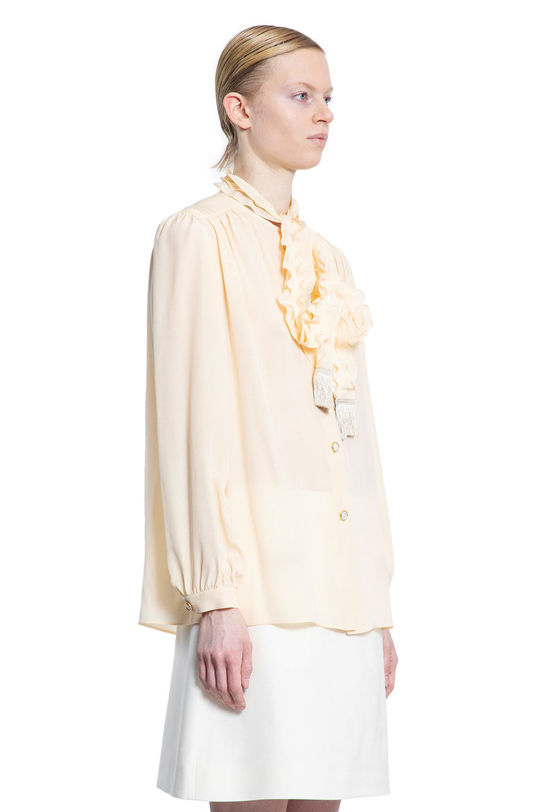 VALENTINO WOMAN OFF-WHITE SHIRTS