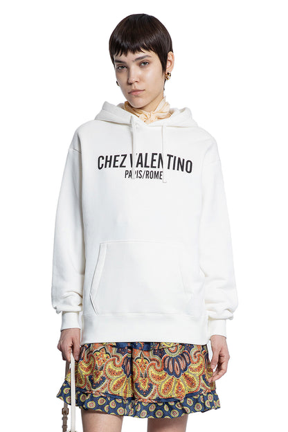 VALENTINO WOMAN WHITE SWEATSHIRTS