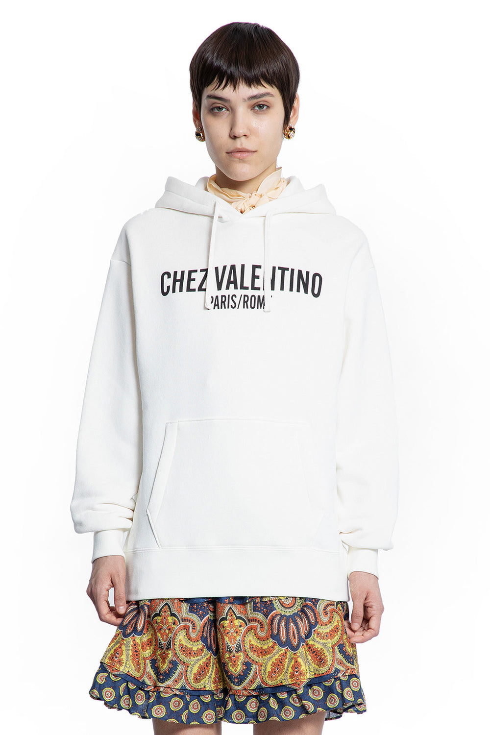 VALENTINO WOMAN WHITE SWEATSHIRTS