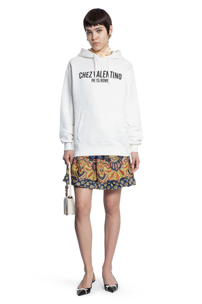 VALENTINO WOMAN WHITE SWEATSHIRTS