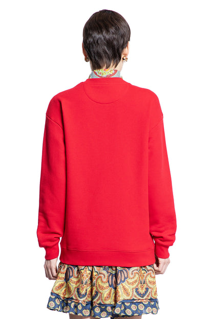 VALENTINO WOMAN RED SWEATSHIRTS