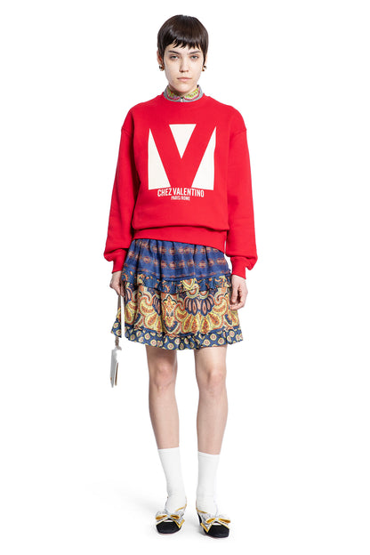 VALENTINO WOMAN RED SWEATSHIRTS