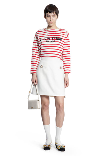 VALENTINO WOMAN RED T-SHIRTS & TANK TOPS