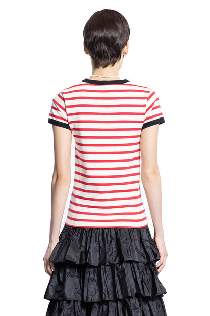 VALENTINO WOMAN RED T-SHIRTS & TANK TOPS