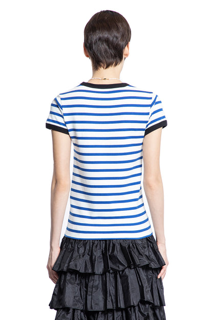 VALENTINO WOMAN BLUE T-SHIRTS & TANK TOPS