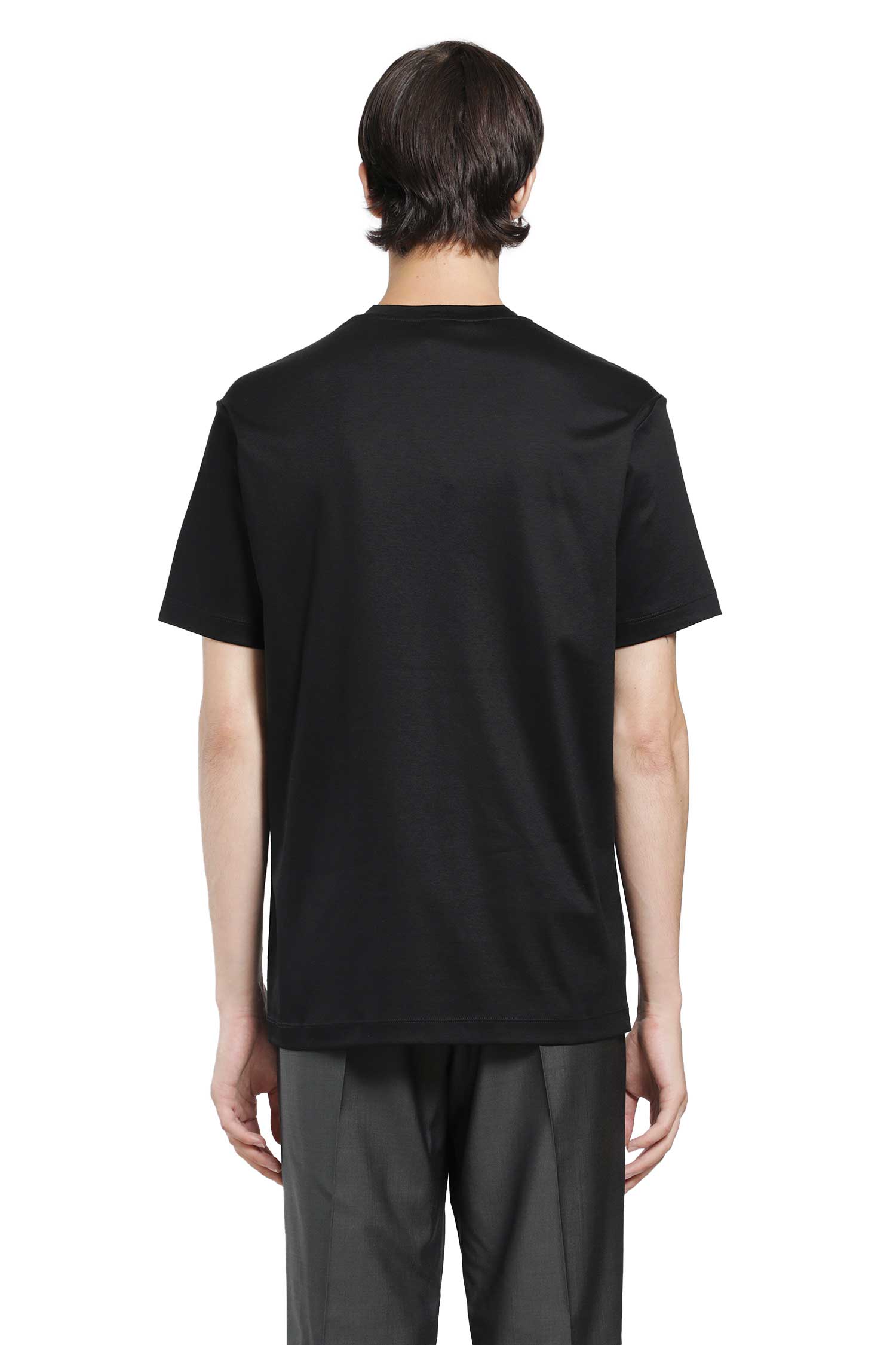 GIORGIO ARMANI Cotton Jersey Short Sleeve T-Shirt man