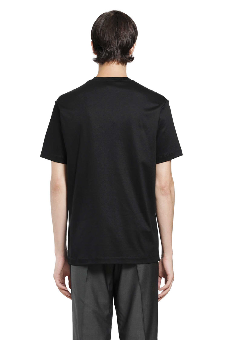 GIORGIO ARMANI Cotton Jersey Short Sleeve T-Shirt man