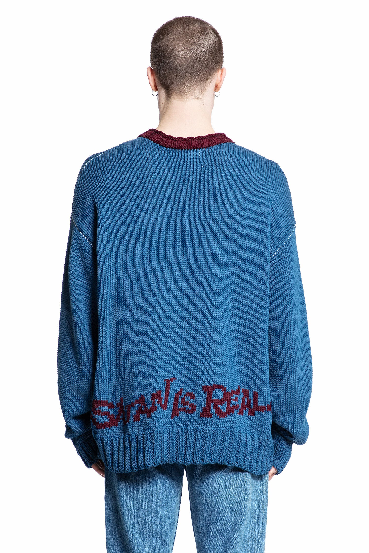 PALY HOLLYWOOD MAN BLUE KNITWEAR