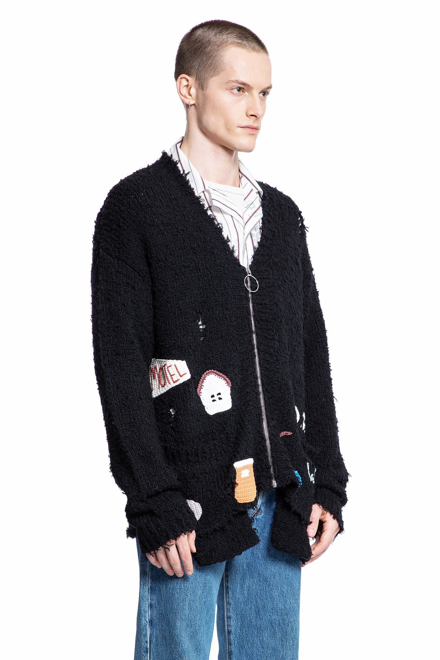 PALY HOLLYWOOD MAN BLACK KNITWEAR