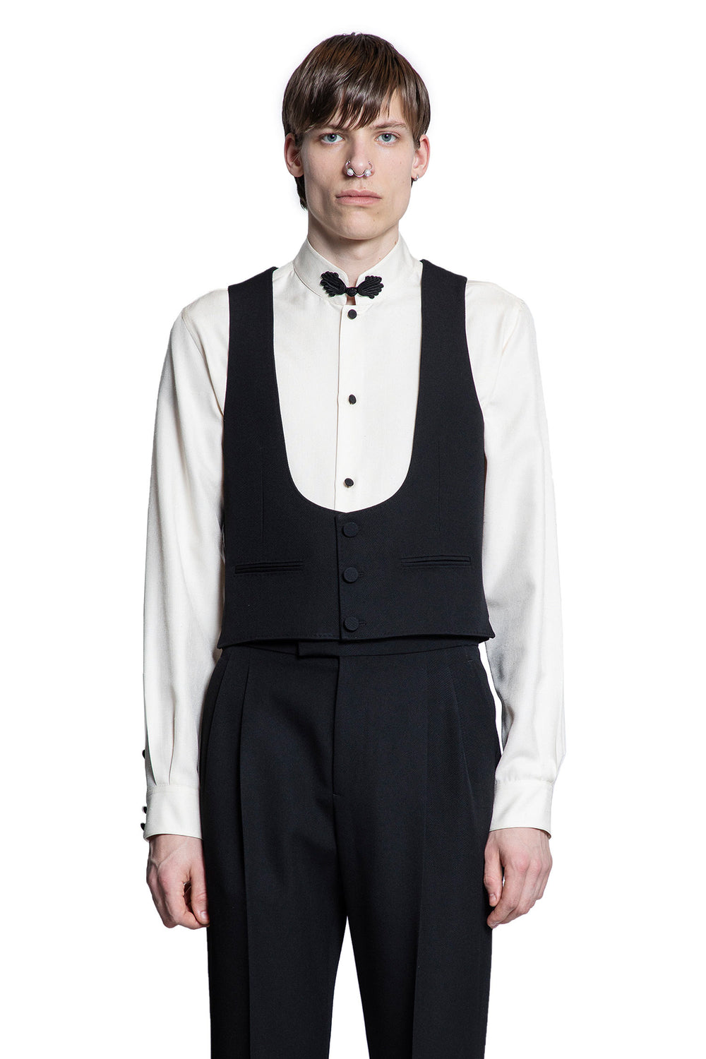 VALENTINO MAN BLACK VESTS