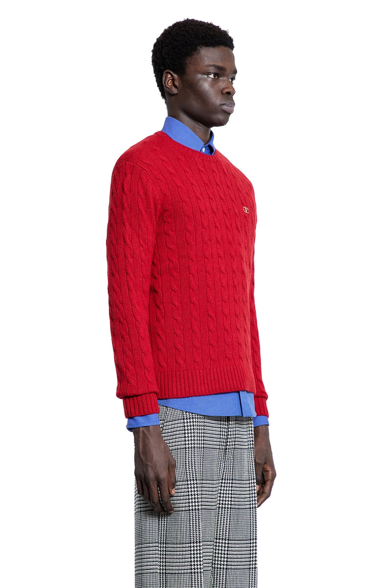 VLogo Cashmere Cable Knit Sweater - Antonioli.eu
