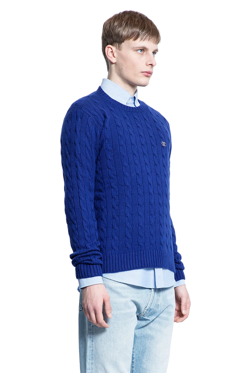 VLogo Cashmere Cable Knit Sweater - Antonioli.eu