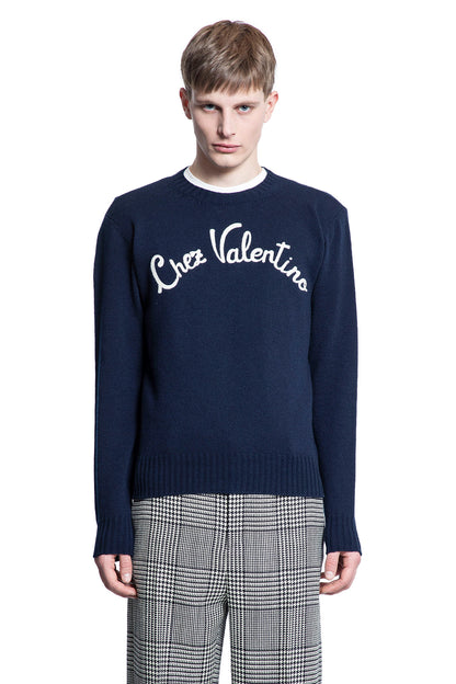 VALENTINO MAN BLUE KNITWEAR