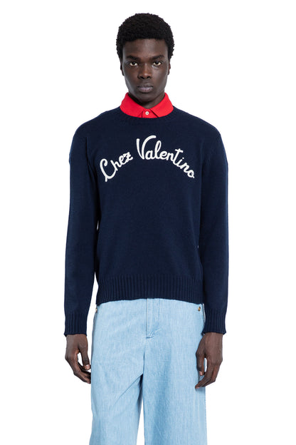 VALENTINO MAN BLUE KNITWEAR