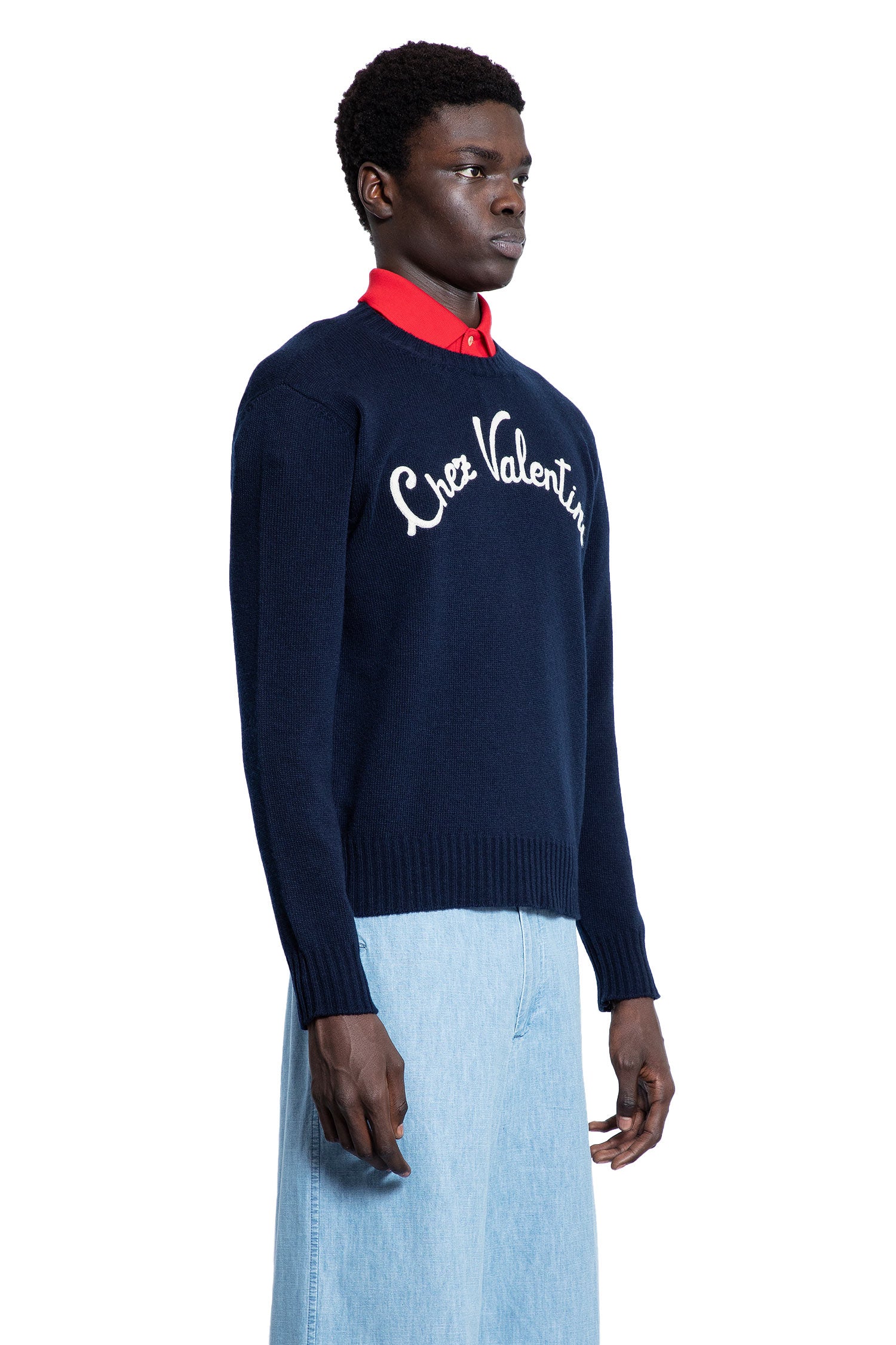 VALENTINO MAN BLUE KNITWEAR