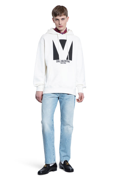 VALENTINO MAN WHITE SWEATSHIRTS