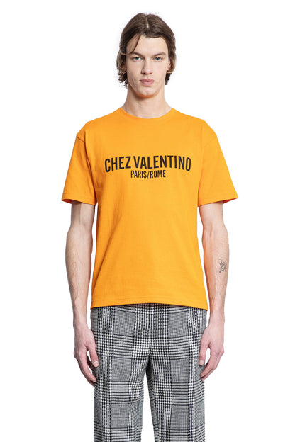 VALENTINO MAN ORANGE T-SHIRTS & TANK TOPS