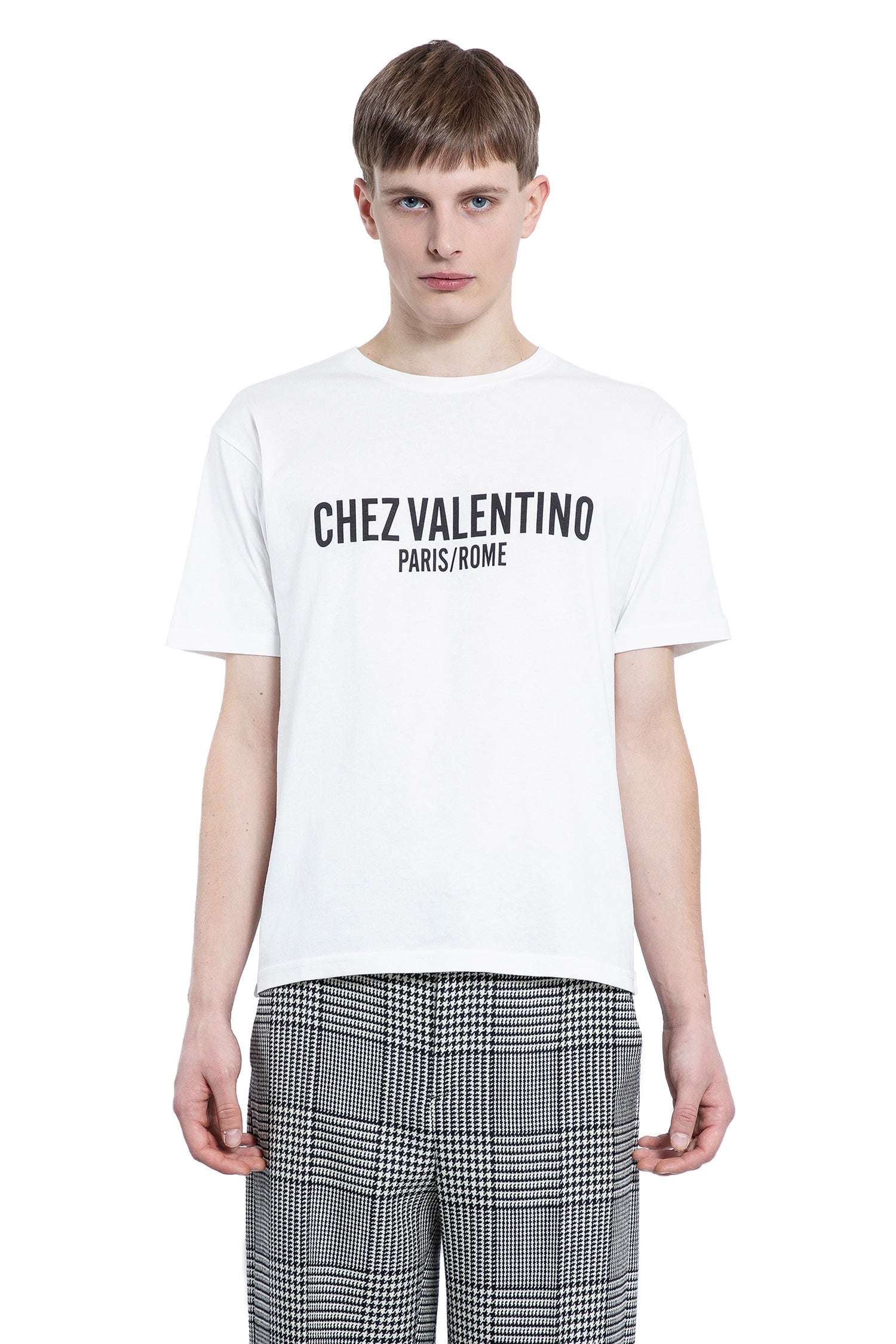 VALENTINO MAN WHITE T-SHIRTS & TANK TOPS