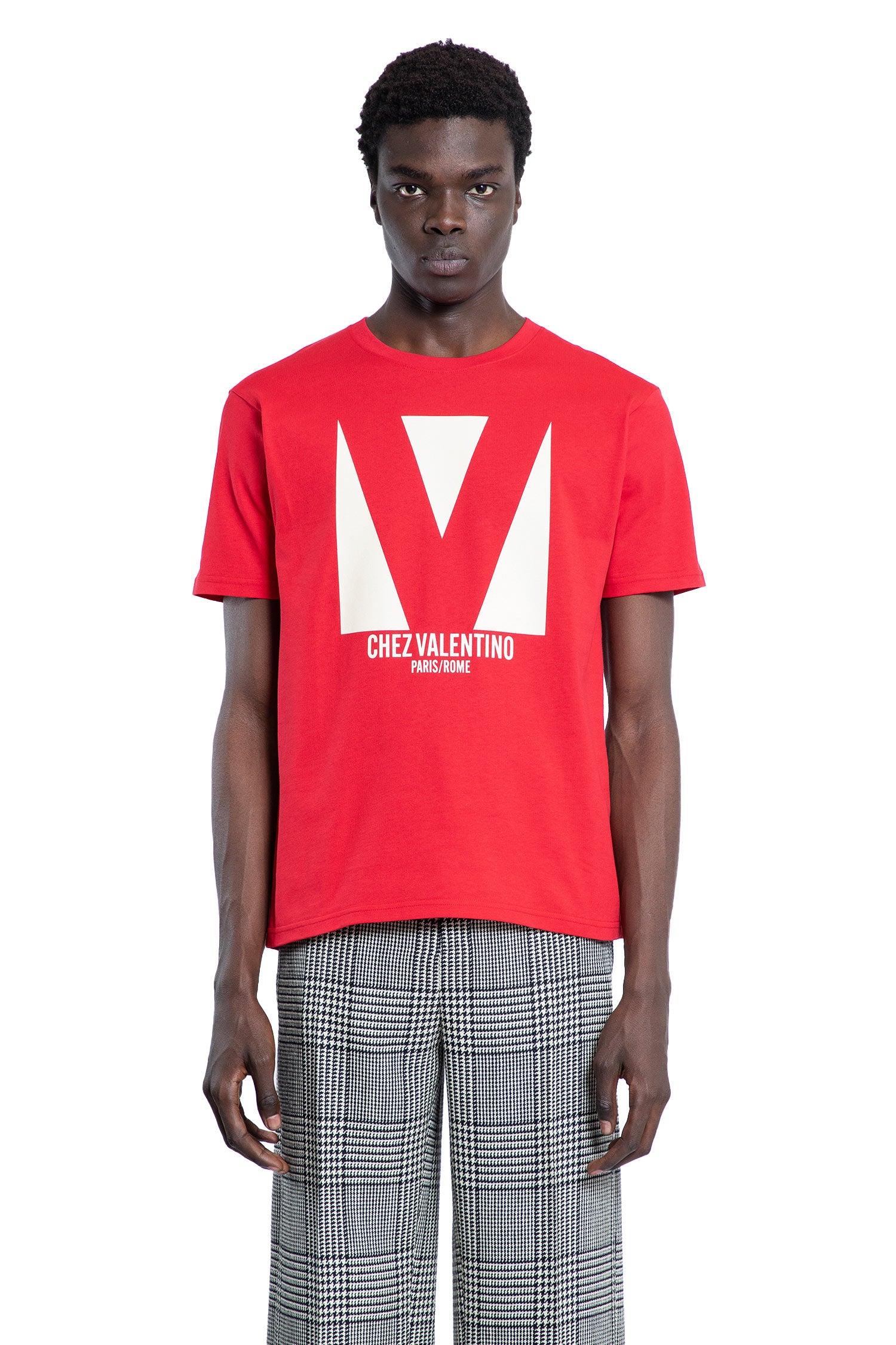 VALENTINO MAN RED T-SHIRTS & TANK TOPS