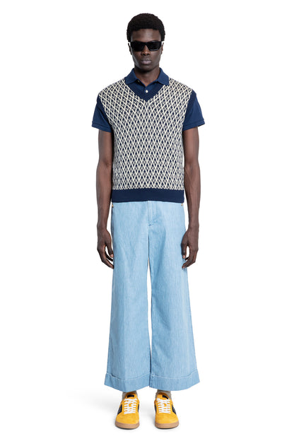 VALENTINO MAN BLUE T-SHIRTS & TANK TOPS