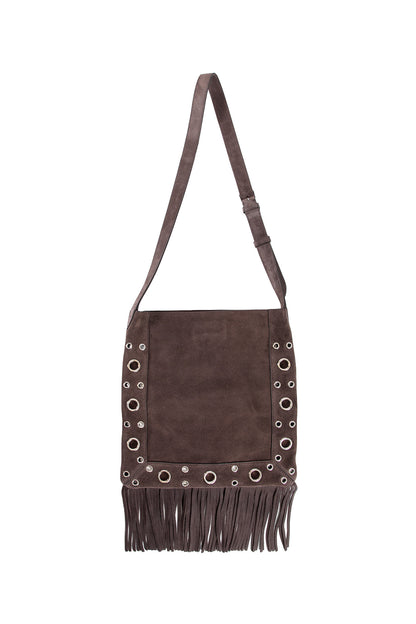 VALENTINO WOMAN BROWN CROSSBODY BAGS