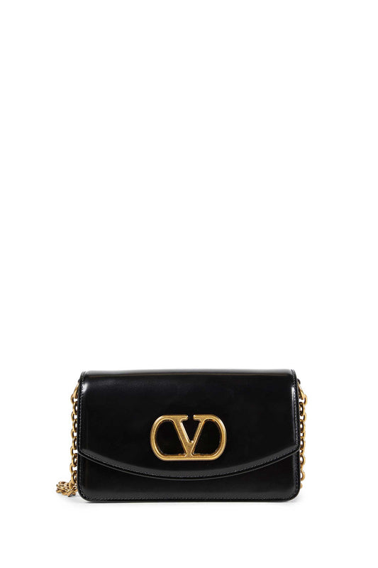 VALENTINO WOMAN BLACK CLUTCHES & POUCHES