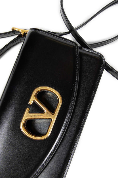VALENTINO WOMAN BLACK CLUTCHES & POUCHES