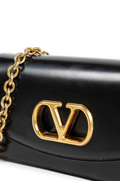 VALENTINO WOMAN BLACK CLUTCHES & POUCHES