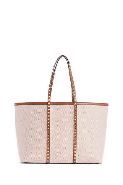 VALENTINO WOMAN BEIGE TOTE BAGS