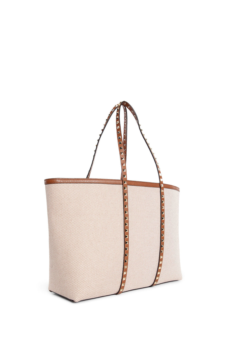 VALENTINO WOMAN BEIGE TOTE BAGS