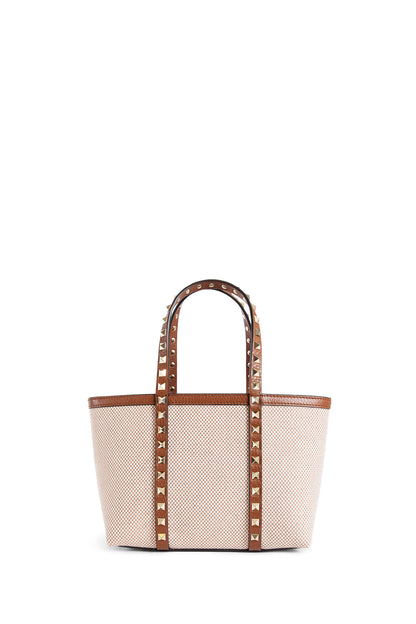 VALENTINO WOMAN BEIGE TOTE BAGS