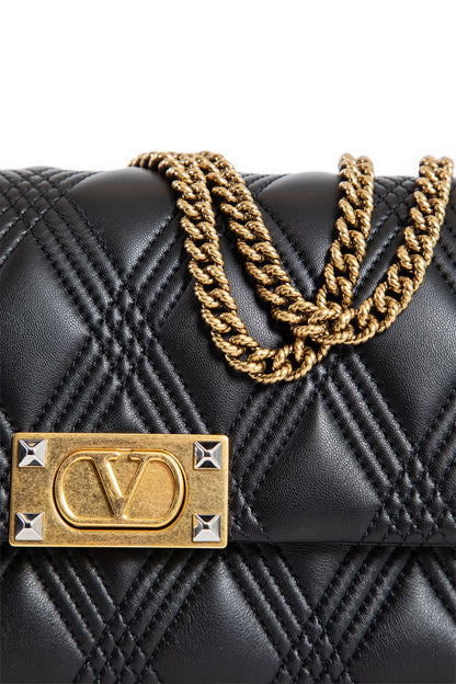 VALENTINO WOMAN BLACK SHOULDER BAGS