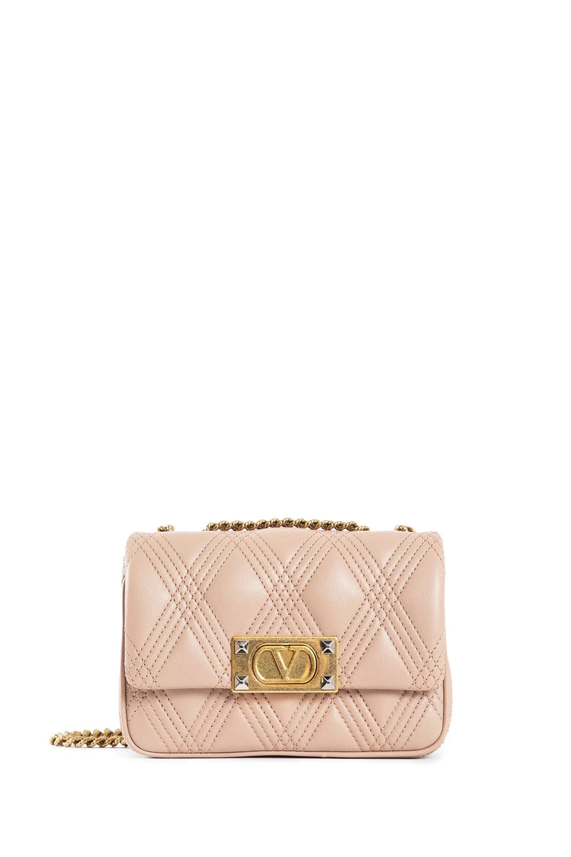 Quiltie 67 small shoulder bag with chain in nappa leather - Antonioli.eu