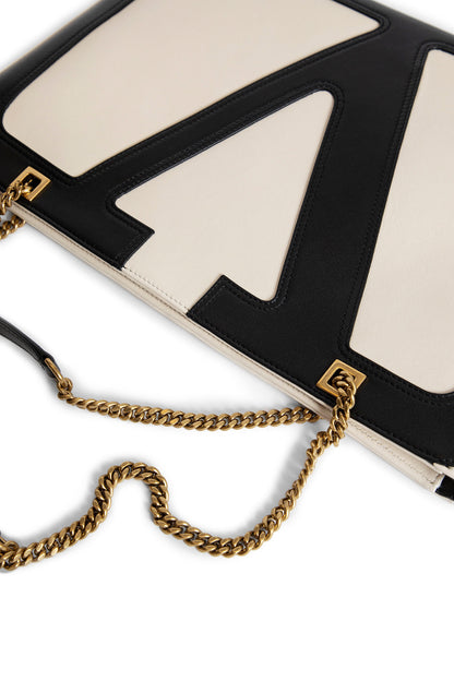 VALENTINO WOMAN BLACK&WHITE TOTE BAGS