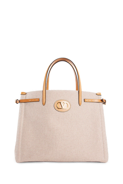 VALENTINO WOMAN BEIGE TOTE BAGS