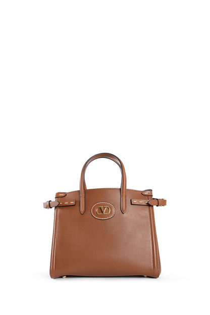 VALENTINO WOMAN BROWN TOP HANDLE BAGS