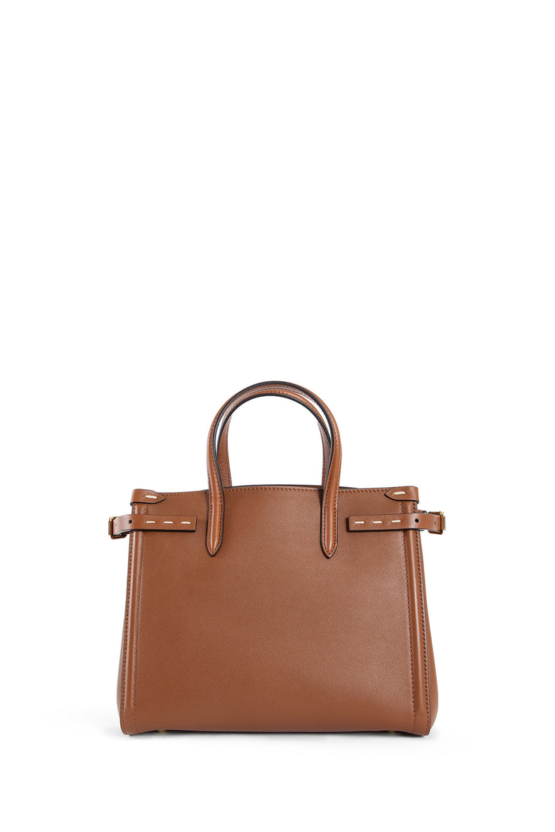 VALENTINO WOMAN BROWN TOP HANDLE BAGS