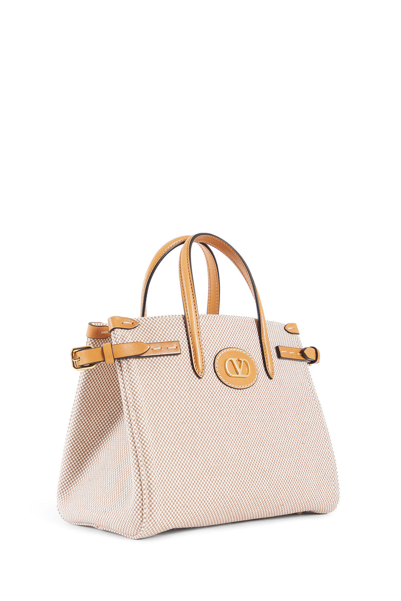 VALENTINO WOMAN BEIGE TOTE BAGS