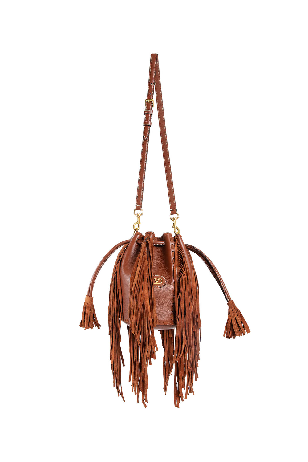 VALENTINO WOMAN BROWN SHOULDER BAGS