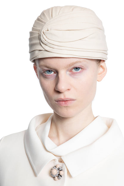 VALENTINO WOMAN OFF-WHITE HATS