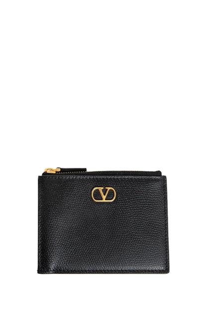 VALENTINO WOMAN BLACK WALLETS & CARDHOLDERS