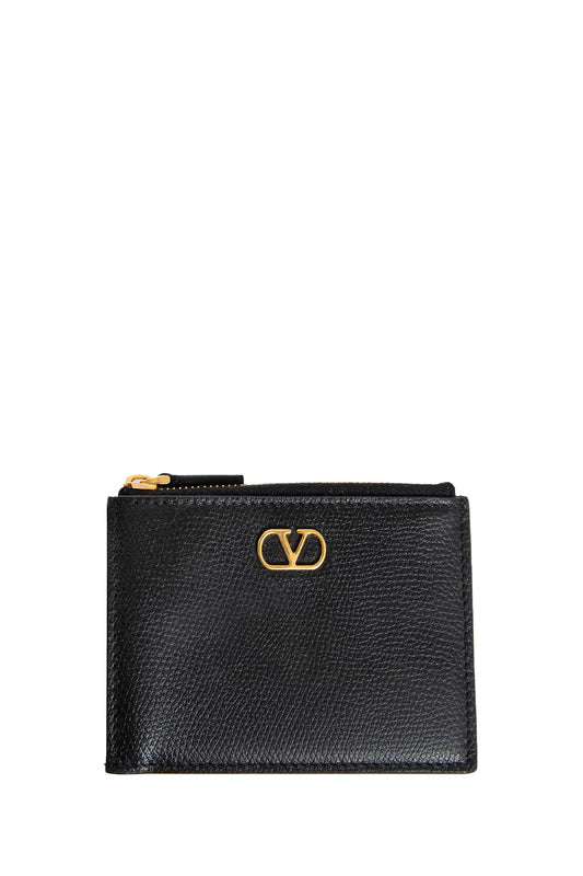 VALENTINO WOMAN BLACK WALLETS & CARDHOLDERS