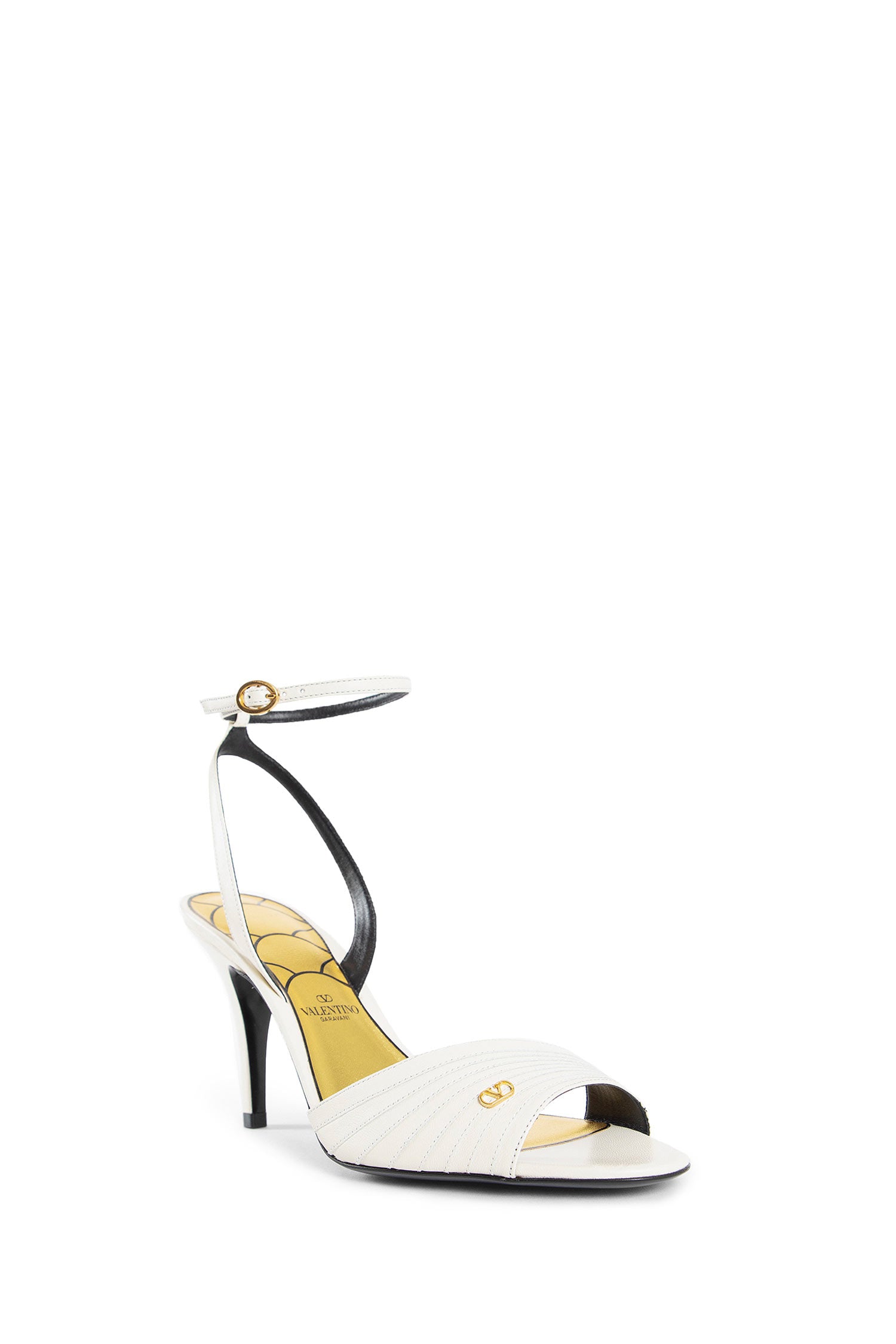 VALENTINO WOMAN OFF-WHITE SANDALS & SLIDES