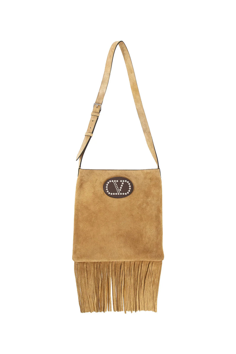 VALENTINO GARAVANI Nellcôte Suede Shoulder bag woman