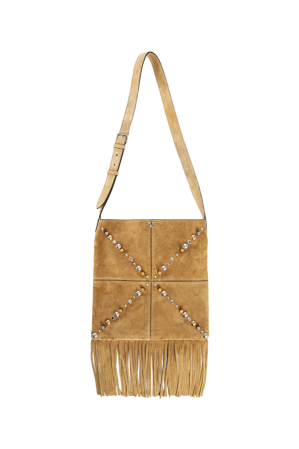 VALENTINO WOMAN BEIGE CROSSBODY BAGS