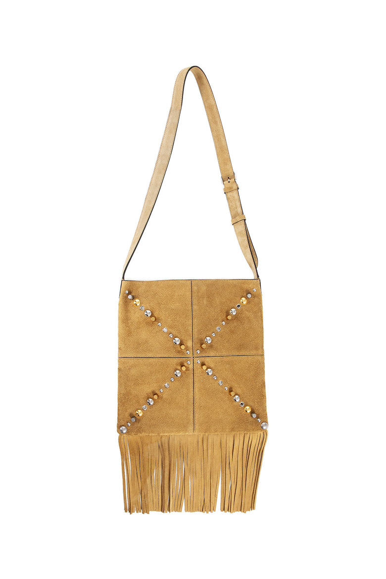 VALENTINO WOMAN BEIGE CROSSBODY BAGS